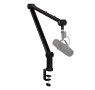 IXTECH Microphone Boom Arm with Desk Mount, 360° Rotatable, Adjustable and Foldable Scissor Mounting for Podcast, Video Gaming, Radio and Studio Audio, Sturdy and Universal  BLACK- Elegance Model - IX-MI01